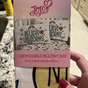 JoJo Siwa Reversible Pillow Cases Unicorns NEW x 2